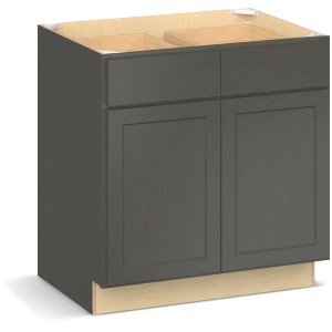 RELIABILT Parkstone II Base Cabinet, Slate Stained, 33" W, 2 Doors 2 Drawers, Fully Assembled - 641056 | Lowe's Pro Supply